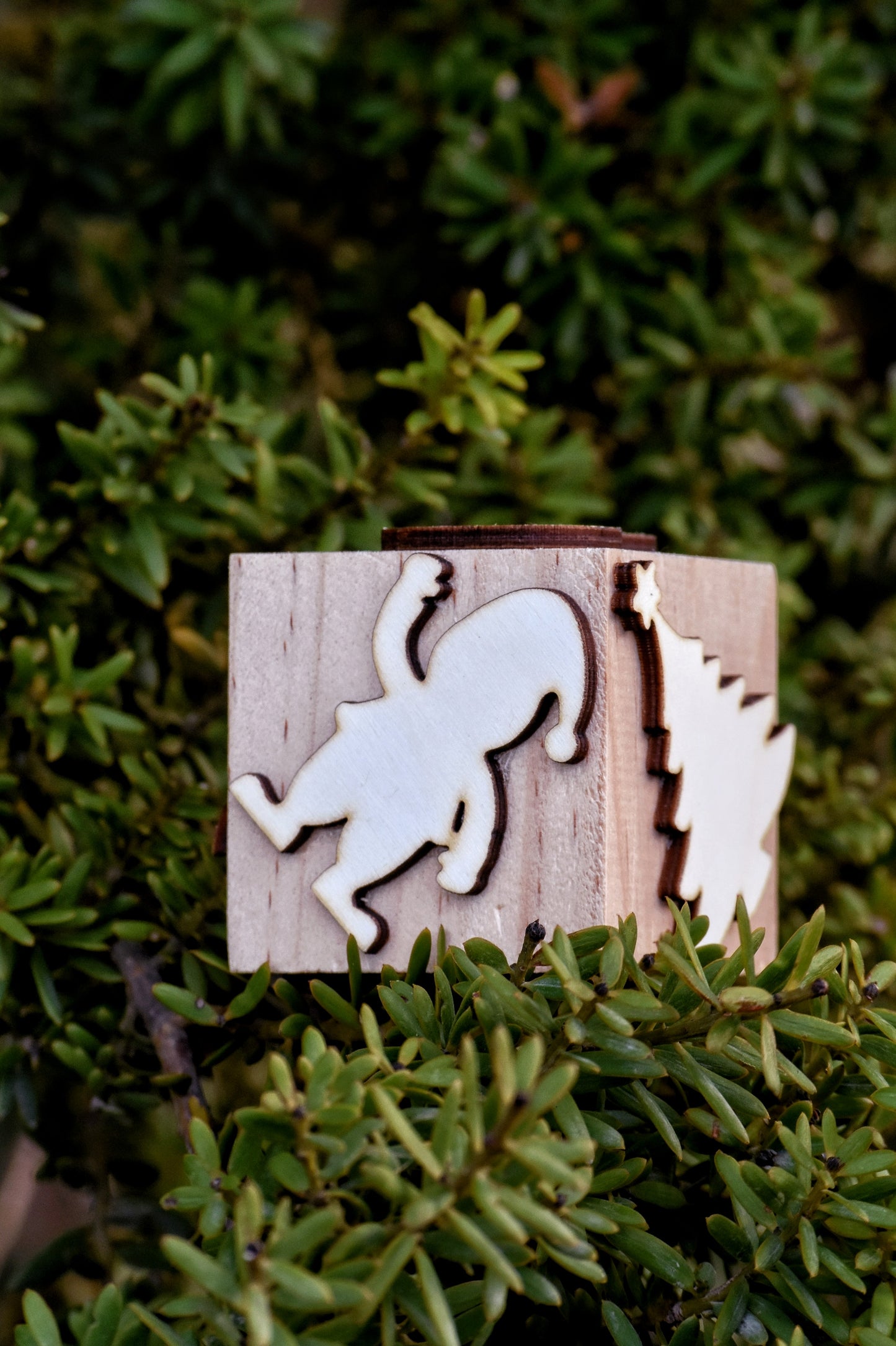 Wooden playdough stamp - Christmas