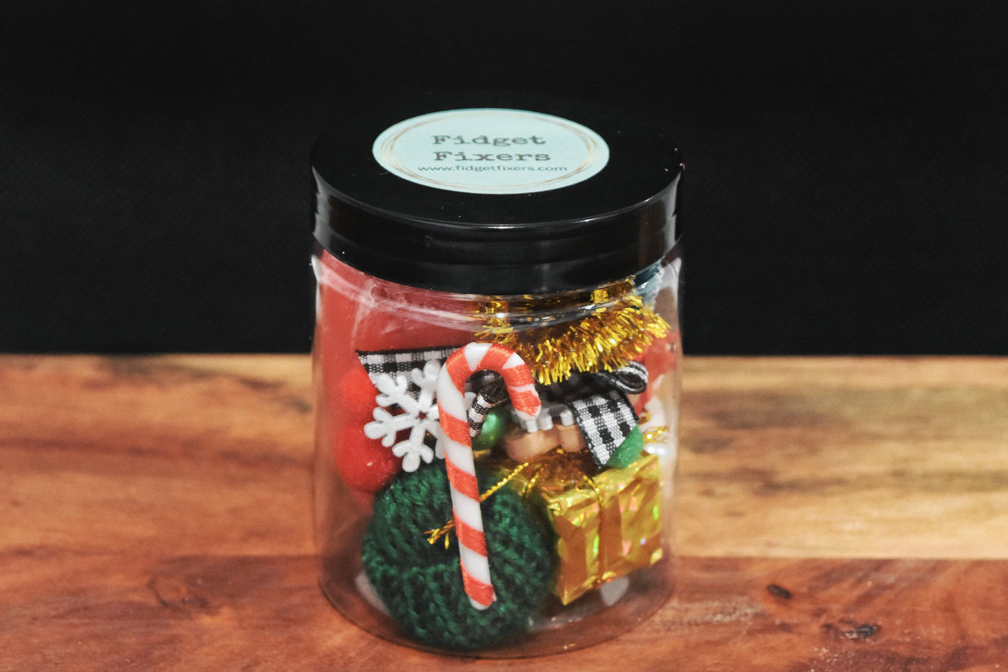 Christmas mini playdough jar