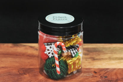 Christmas mini playdough jar